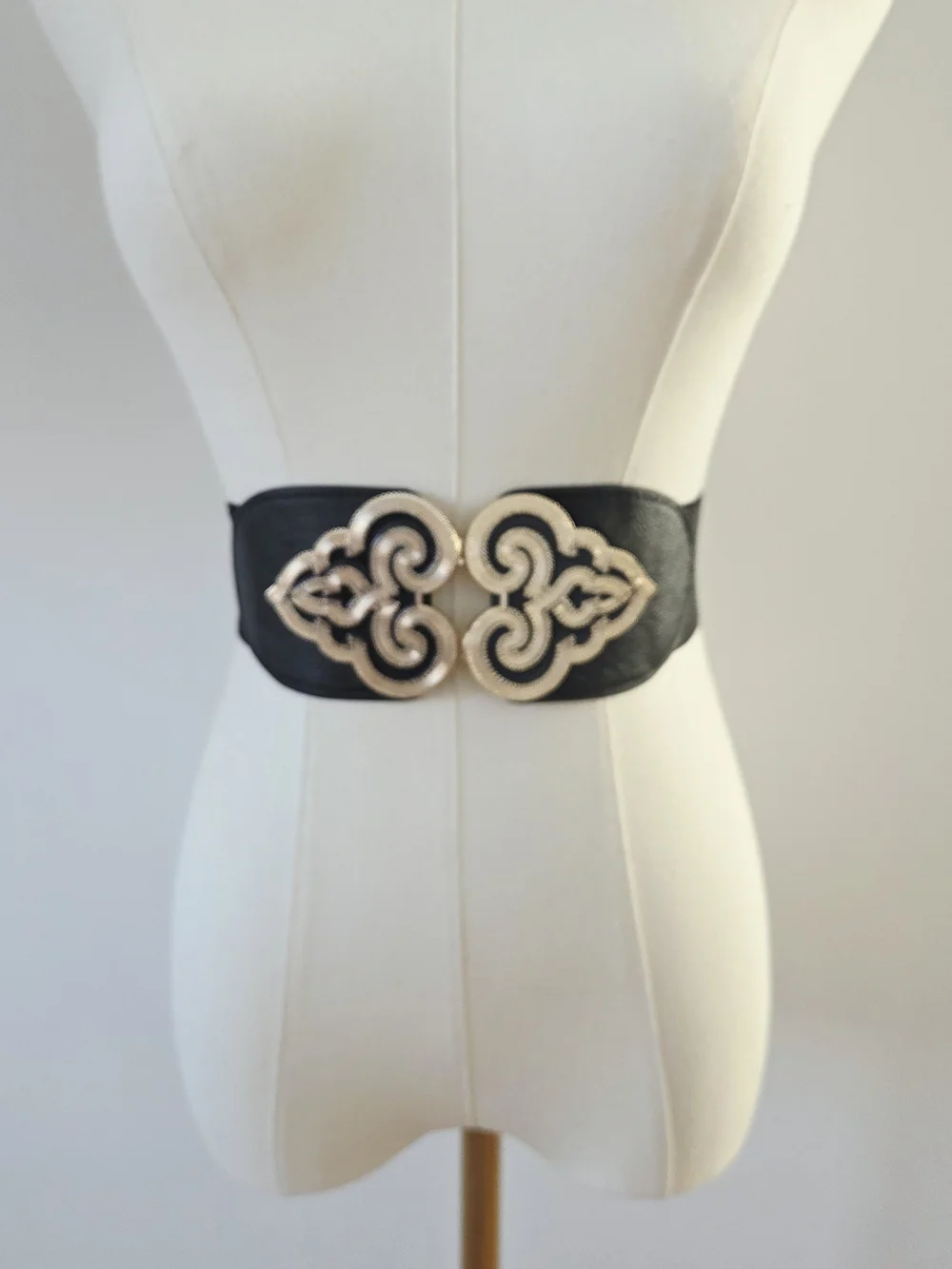 Black Stretchy Waist Belt